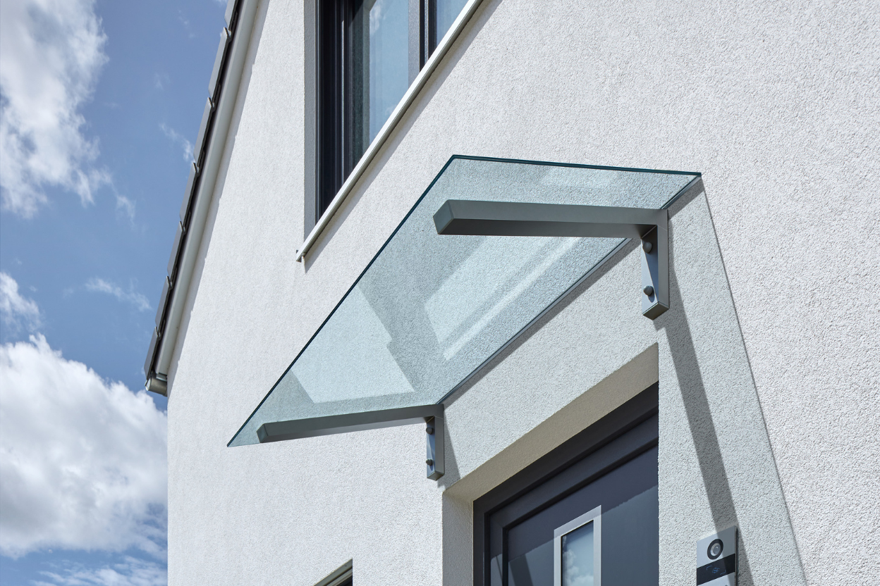 Pultvordach GlasLine -  140 x 80 x 34,5cm