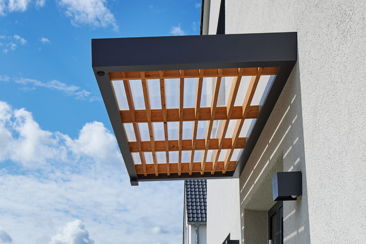 Rechteckvordach WoodLine