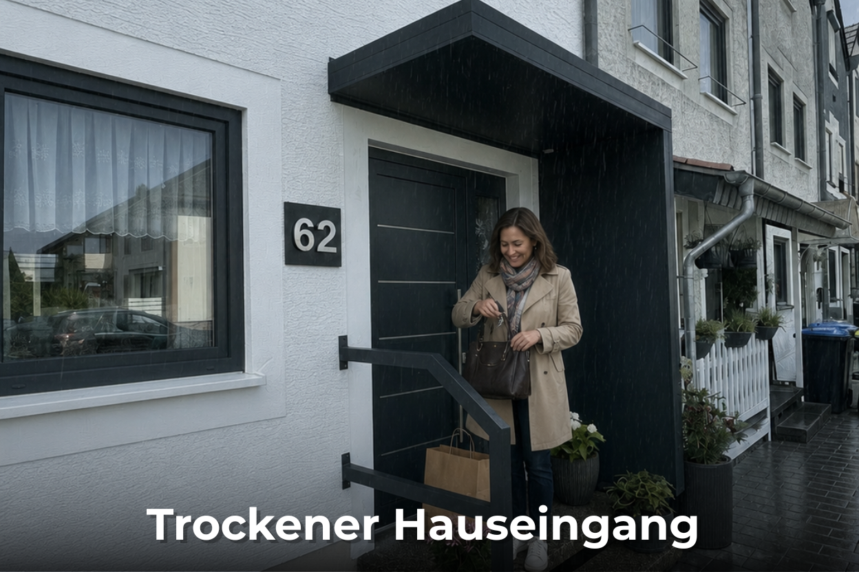 Rechteckvordach CubeLine 3D