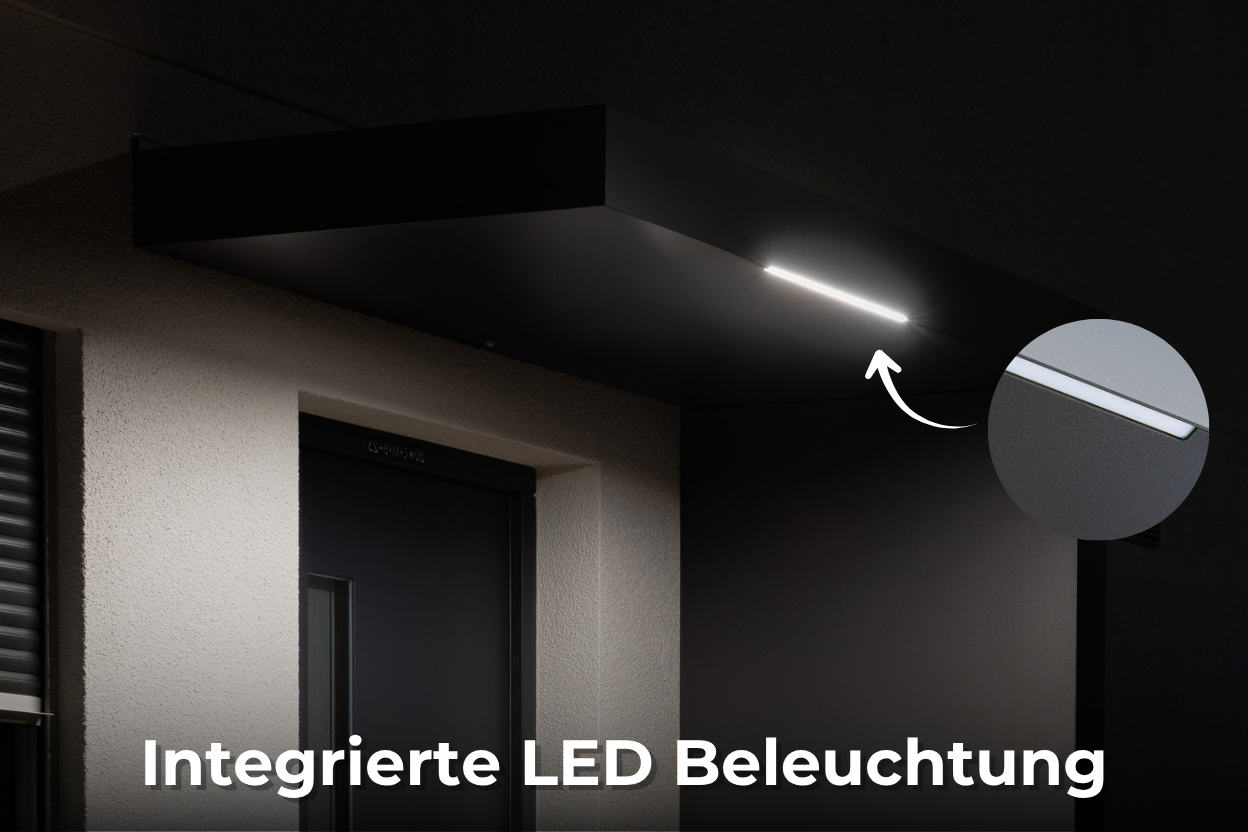Rechteckvordach CubeLine Plus