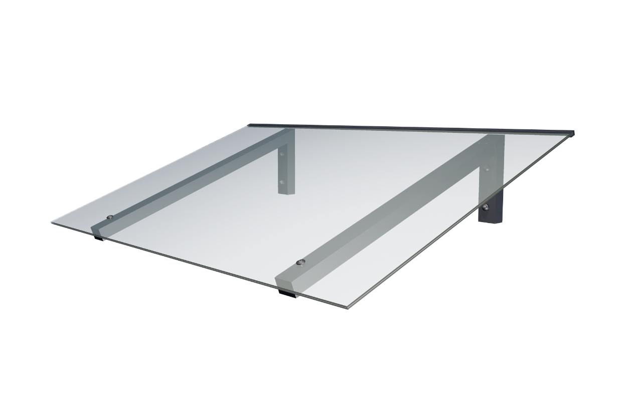 Pultvordach GlasLine -  140 x 80 x 34,5cm