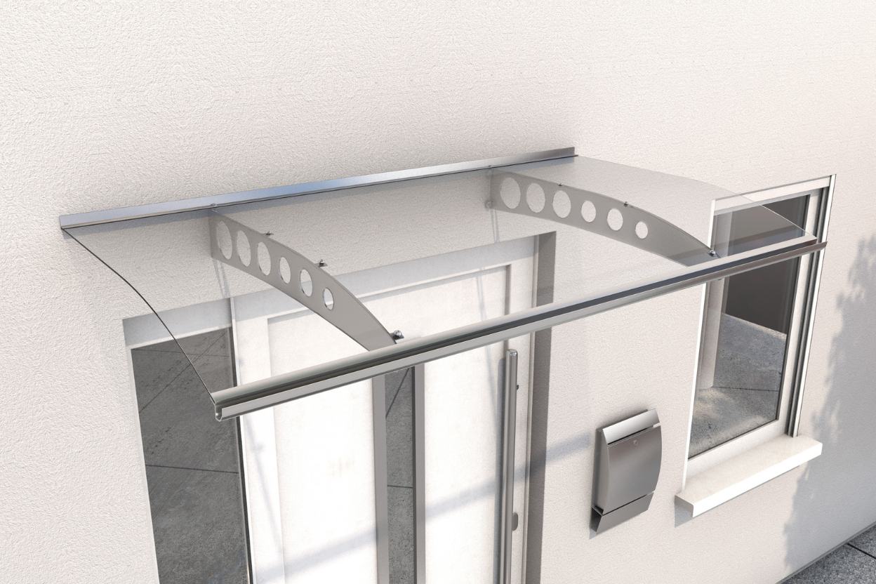 Vordach GlasLine Curved