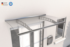 Vordach GlasLine Curved